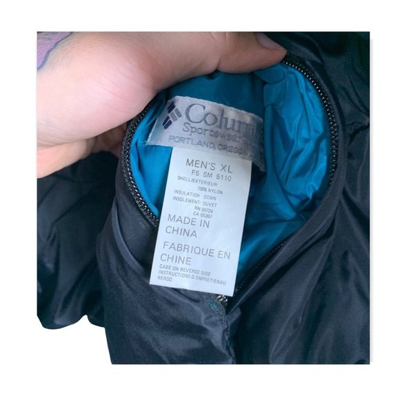 Vintage Y2K Blue Columbia Down Jacket XL - Picture 9 of 12